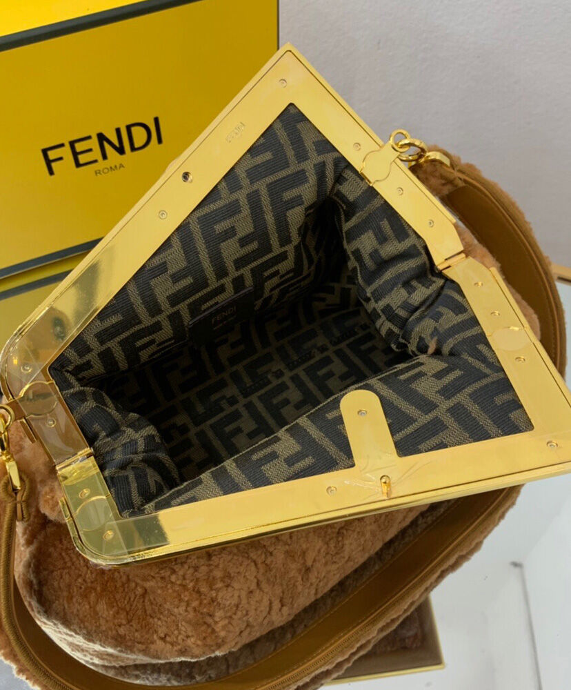 Fendi First Medium Bag 8BP127 Coffee